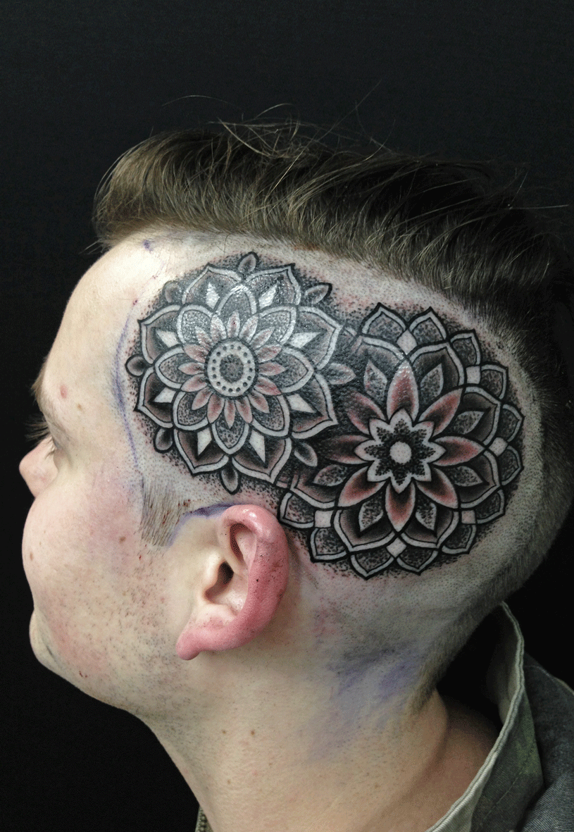 mark-lonsdale-tattoo-bondi-sydney-head-mandala-dots-dotwork-black-and 